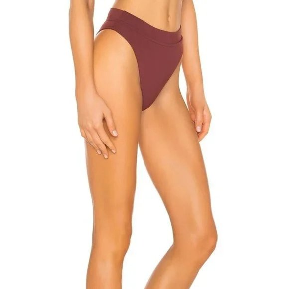 NWT Seafolly X Revolve Active High Rise Bottom in Plum - Picture 4 of 16